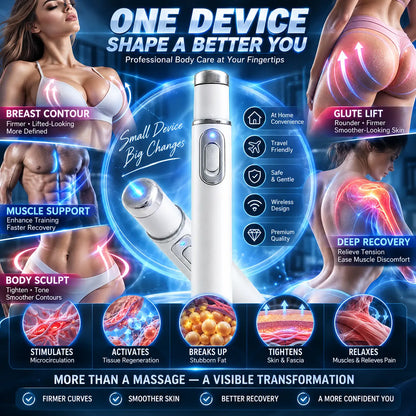 ULTRASONIC SHOCK WAVE BODY REMODELING SYSTEM™——Enhances bust and lifts buttocks. Fuel Muscle Growth.Boost Circulation. Relieve Pain.