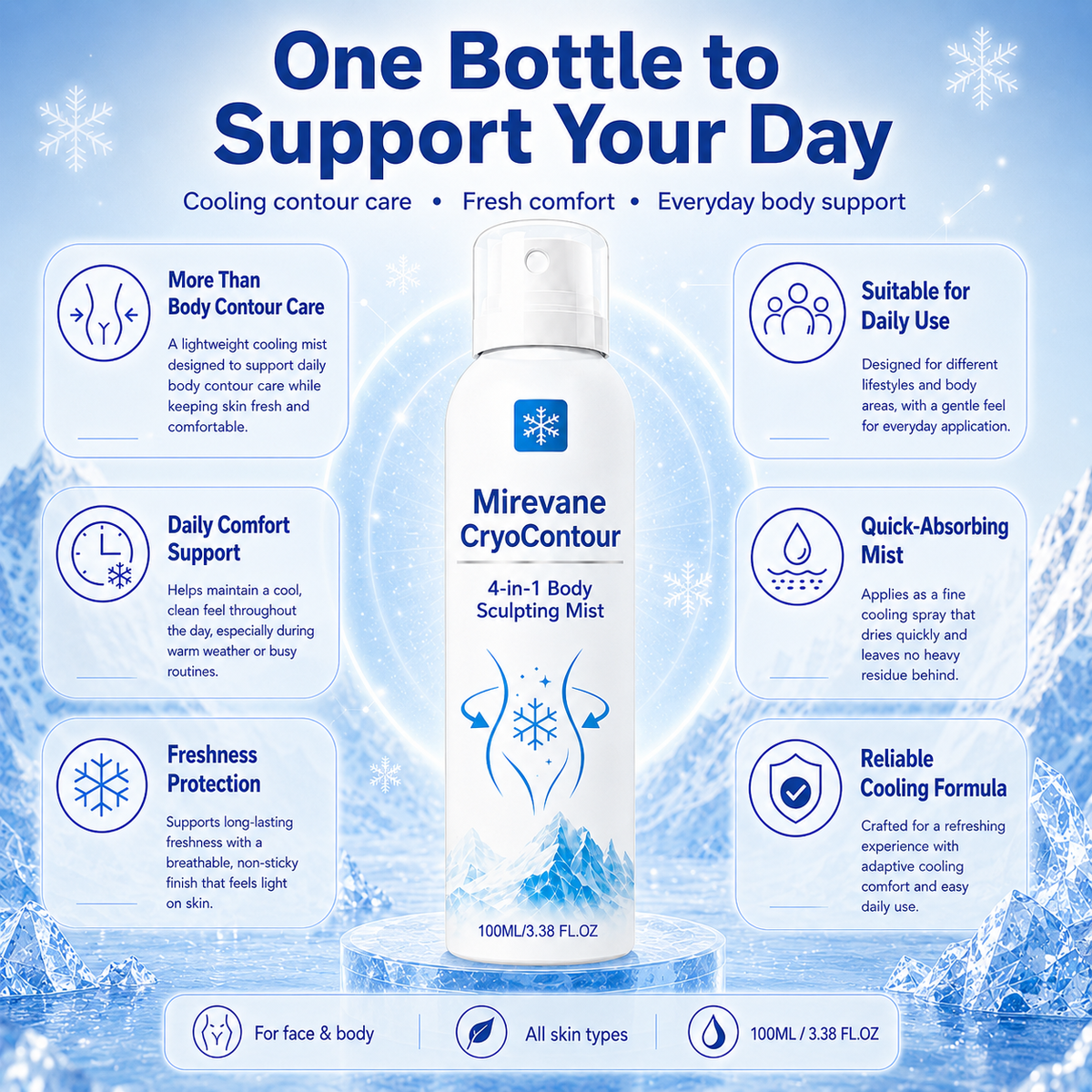 💥New Upgraded Version - Mirevane CryoContour 4-in-1 Body Sculpting Mist