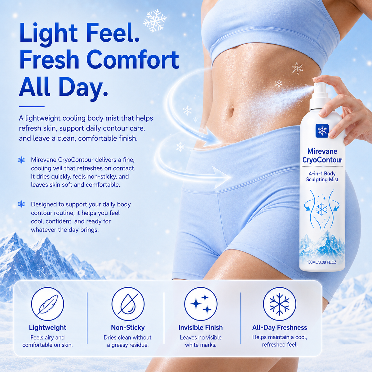💥New Upgraded Version - Mirevane CryoContour 4-in-1 Body Sculpting Mist