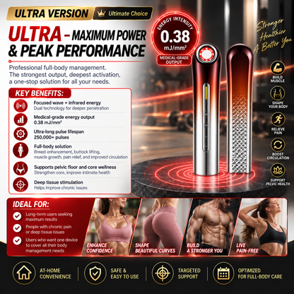 🔥ULTRASONIC SHOCK WAVE BODY REMODELING SYSTEM™——Enhances bust and lifts buttocks. Fuel Muscle Growth.Boost Circulation. Relieve Pain.