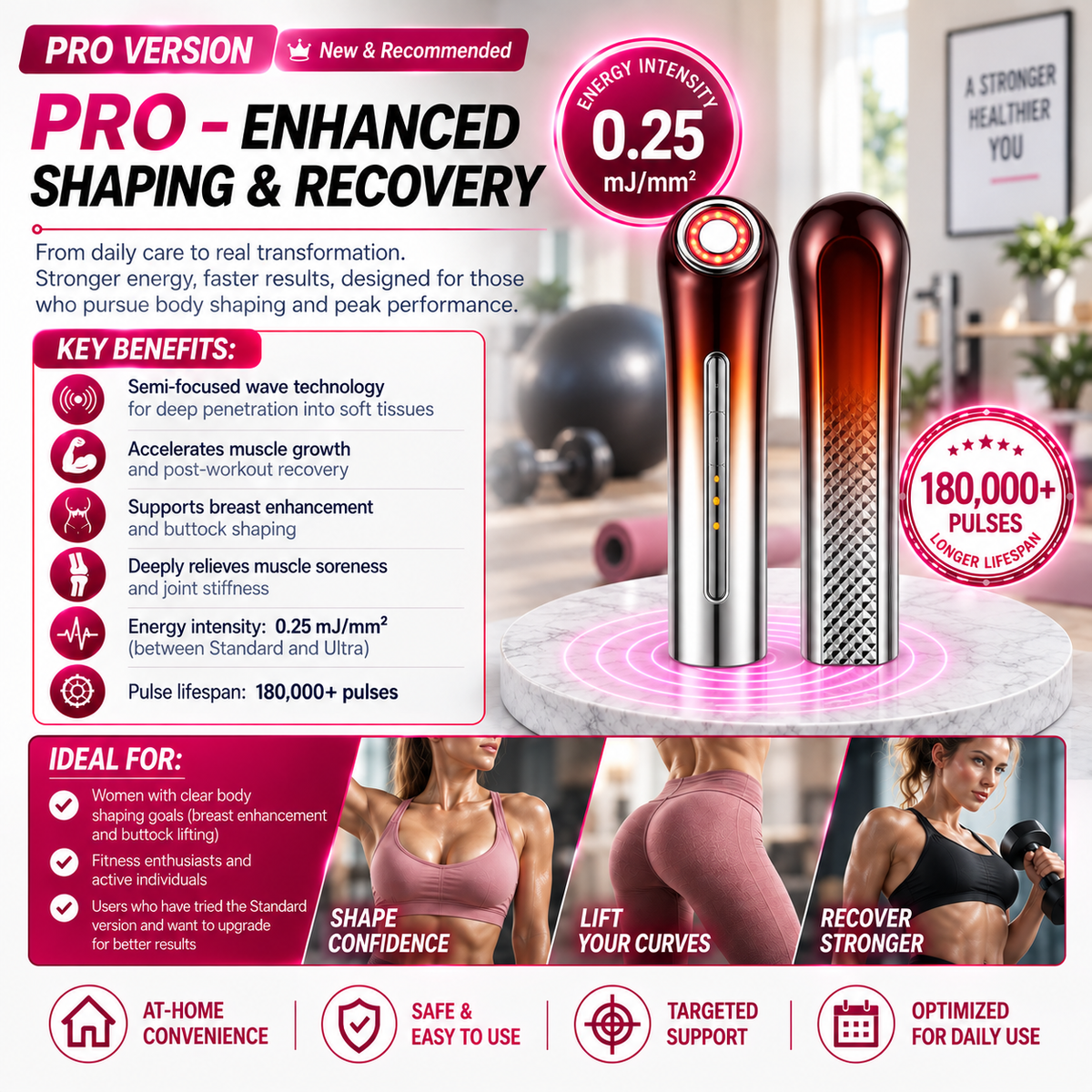 🔥ULTRASONIC SHOCK WAVE BODY REMODELING SYSTEM™——Enhances bust and lifts buttocks. Fuel Muscle Growth.Boost Circulation. Relieve Pain.