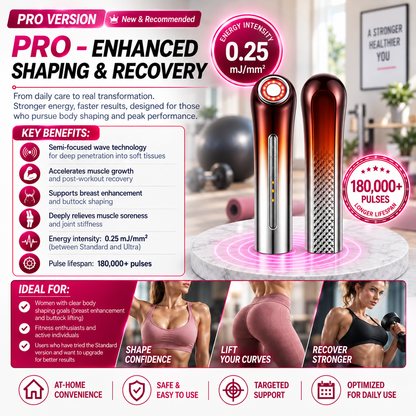 🔥ULTRASONIC SHOCK WAVE BODY REMODELING SYSTEM™——Enhances bust and lifts buttocks. Fuel Muscle Growth.Boost Circulation. Relieve Pain.