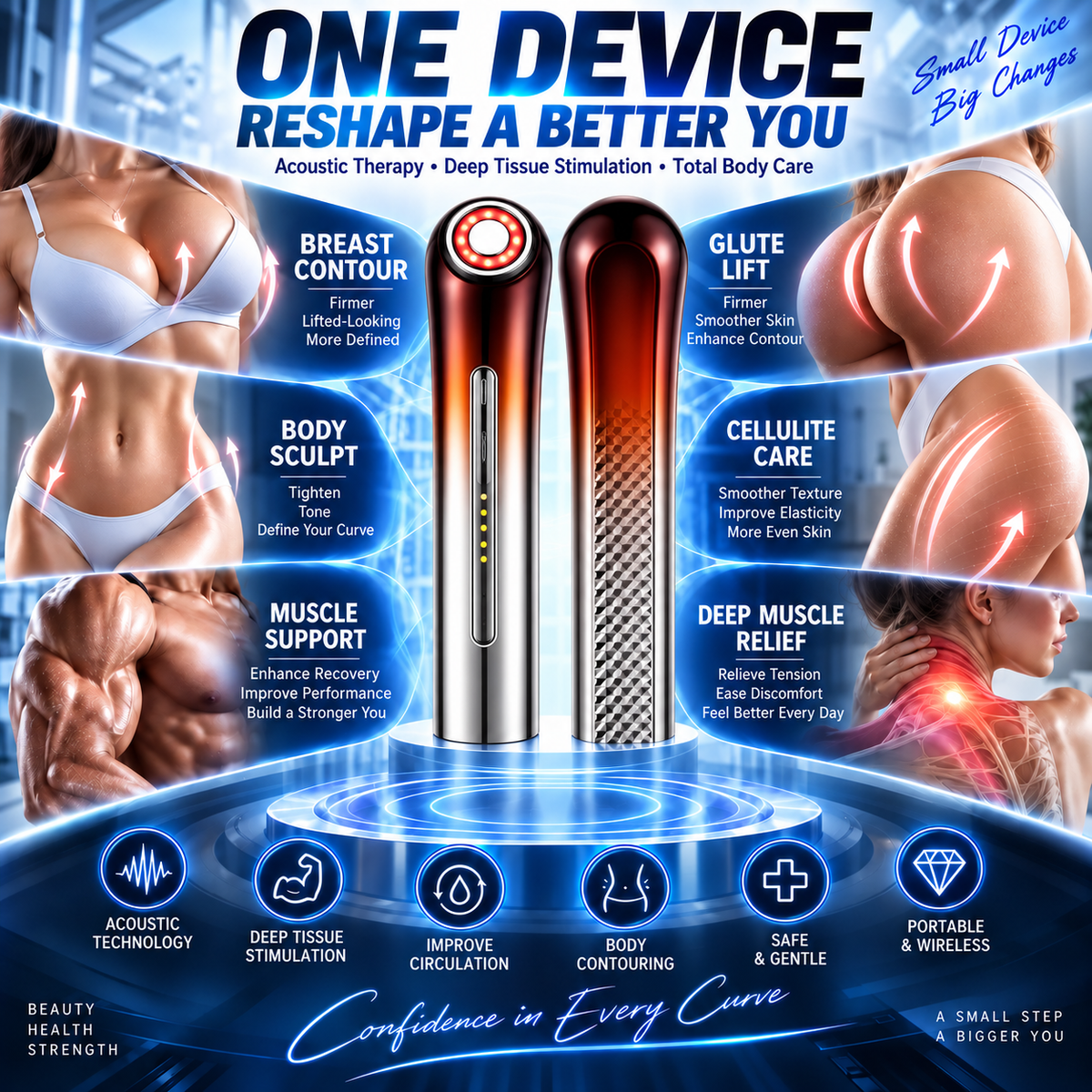 🔥ULTRASONIC SHOCK WAVE BODY REMODELING SYSTEM™——Enhances bust and lifts buttocks. Fuel Muscle Growth.Boost Circulation. Relieve Pain.