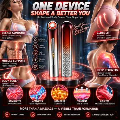 🔥ULTRASONIC SHOCK WAVE BODY REMODELING SYSTEM™——Enhances bust and lifts buttocks. Fuel Muscle Growth.Boost Circulation. Relieve Pain.