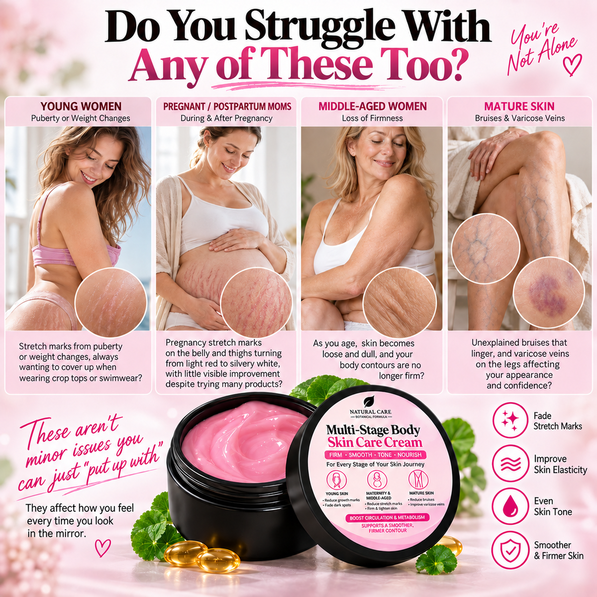 🔥Multi-Stage Body Skin Care Cream - Eliminates Spots & Stretch Marks, Firms Skin, Fades Bruises, and Boosts Metabolism & Fat Burning.
