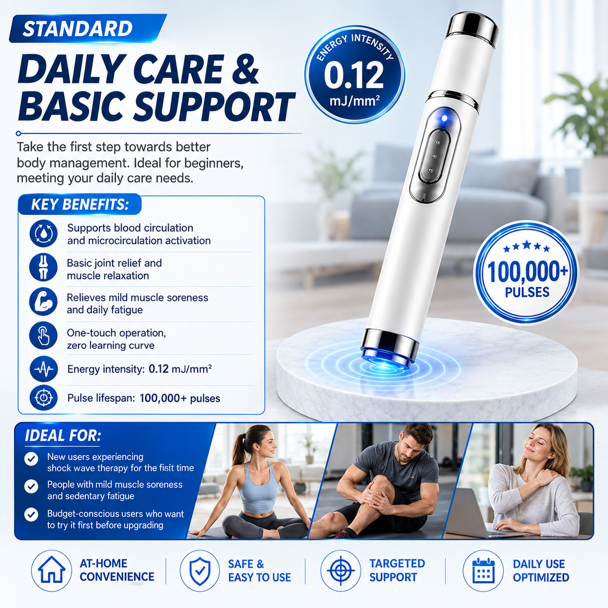 ULTRASONIC SHOCK WAVE BODY REMODELING SYSTEM™——Enhances bust and lifts buttocks. Fuel Muscle Growth.Boost Circulation. Relieve Pain.